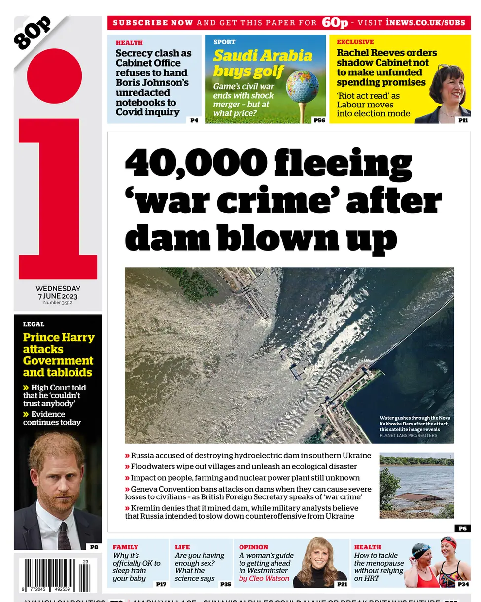 The i front page