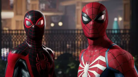 Marvel Two Spider-Mans standing together