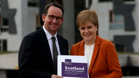 PA Andrew Wilson and Nicola Sturgeon