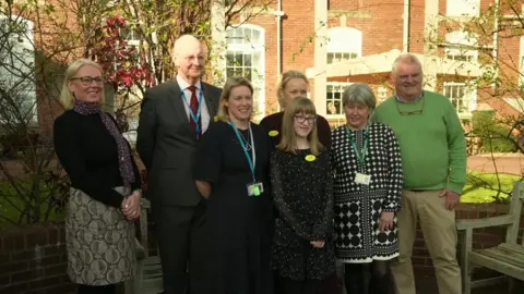 BBC Lottie with Torbay and South Devon NHS Foundation Trust staff