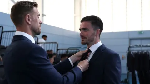 Getty Images Jordan Henderson and Jack Grealish