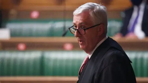 UK Parliament/Jessica Taylor Commons Speaker Sir Lindsay Hoyle