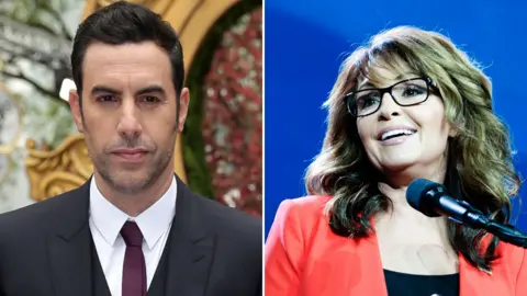 PA/Getty Sacha Baron Cohen and Sarah Palin