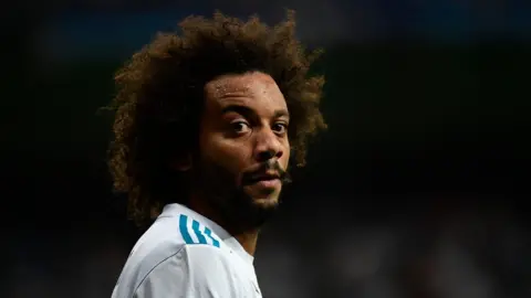 AFP Real Madrid's defender from Brazil Marcelo during a match in Madrid in 13 September