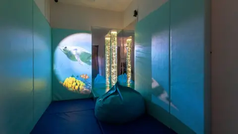 Gloucestershire County Council A sensory room in the school