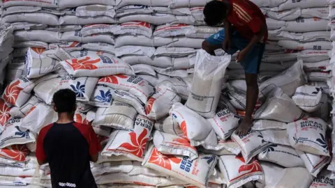 Getty Images Rice in Indonesia