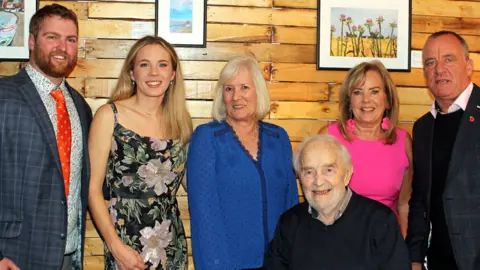 East Anglian Sea School Edd Harvey-Bates, Amelia Fairburn, Pat Smith, Bill Smith, Alison Smith and Peter Smith