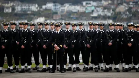 PA Media The Royal Guard on the Parade Ground