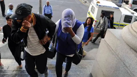 Getty Images Lavona Solomon arrives at the Cape Town High Court on February 29, 2016