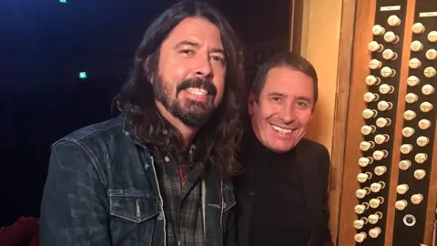 Dave Grohl and Jools Holland