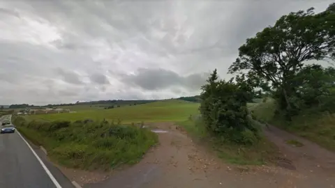 Google Land off the A3056 near Arreton