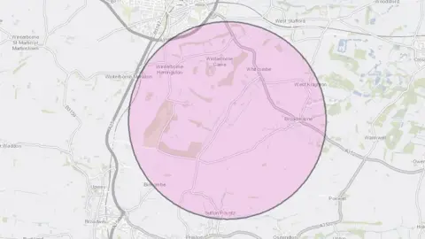 DEFRA A protection zone of 3km (1.8 miles) is in place