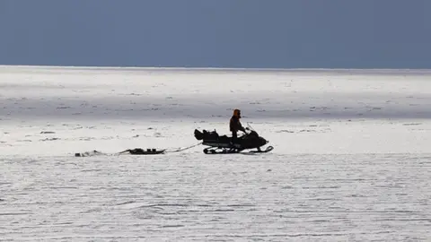 University of Manchester/Katie Joy Snowmobile and detection sledge