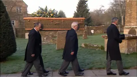 Paddy Ashdown's coffin