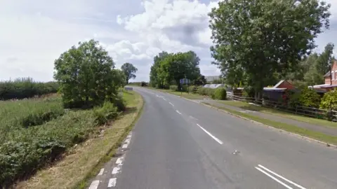 Google Maps B4114 Smockington Lane in Wolvey