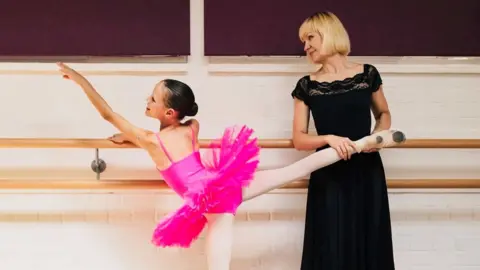 Classical Ballet Studios Julia Khoroshun and pupil