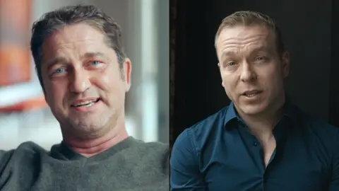 National Trust for Scotland/PA Gerard Butler and Chris Hoy