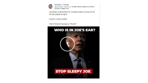 Facebook Ad of Biden.