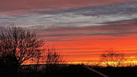 David Braine The sunrise over south east Cornwall