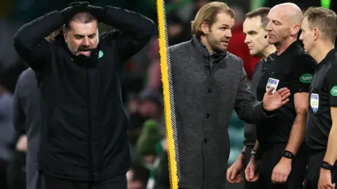 Ange Postecoglou and Robbie Neilson