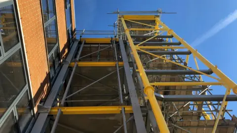 Jon Wright/BBC Building under construction