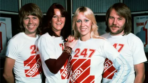 Abba are Björn Ulvaeus, Anni-Frid Lyngstad, Agnetha Fältskog and Benny Andersson