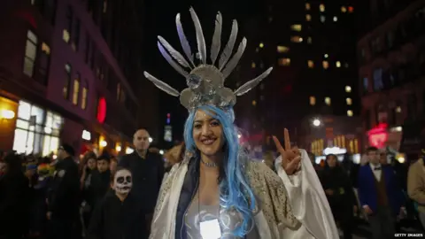 Getty Images Halloween glitter crown costume.