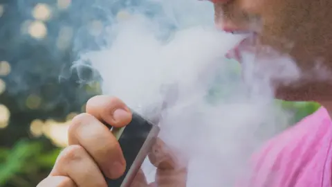 Getty Images Vaping man