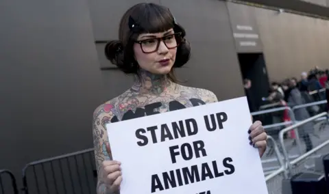 EPA A Peta protestor