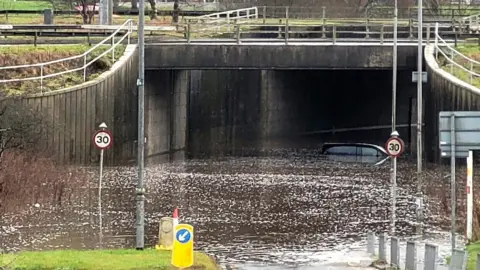 Maggie McGinty Flooding in Old Kilpatrick