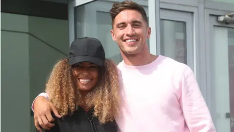 PA Media Amber Gill and Greg O'Shea