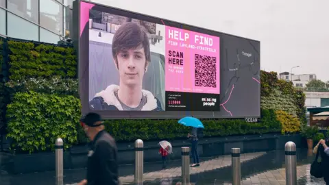 PA Media Finn was 17 when he went missing from Tintagel, Cornwall in 2017.