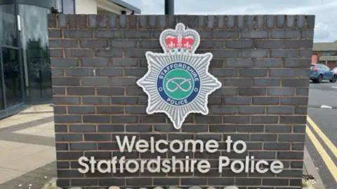 BBC Staffordshire Police sign