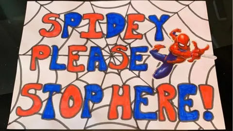 Sarah Harris Stockport Spider Man