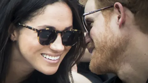 PA Prince Harry and Meghan Markle