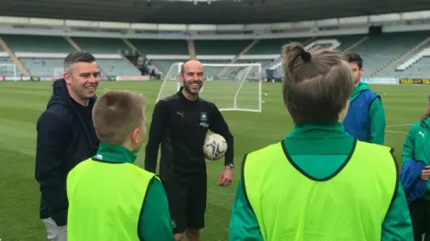 Plymouth Argyle A photo of the coaches