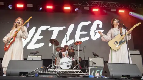 Getty Images Wet Leg on stage