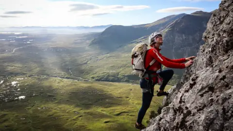 Anna Taylor/Mathew Wright Anna Taylor soloing a route in Glen Coe, Scotland