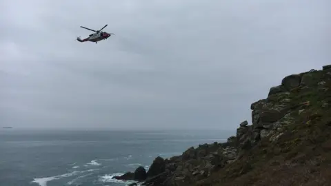 Anya Gilroy Rescue helicopter taking off