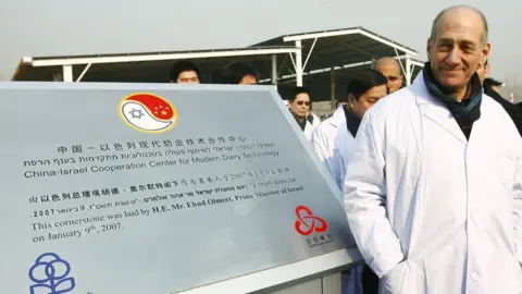 Getty Images Former Israeli Prime Minister Ehud Olmert