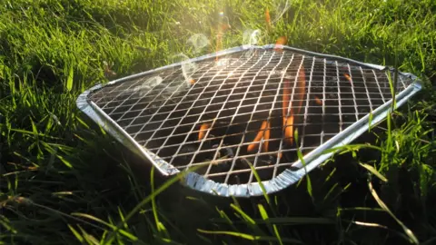 Getty Images Disposable barbecue