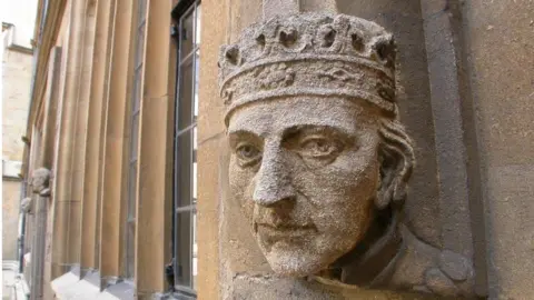 Getty Images Oxford wall sculpture of king