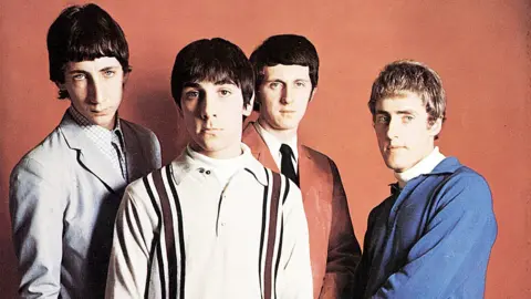 Getty Images The Who - Pete Townshend, Keith Moon, John Entwistle, Roger Daltrey - pictured in 1965