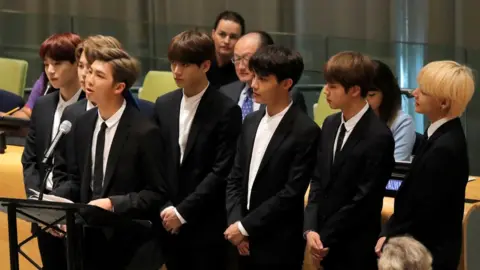 Reuters Korean pop singers BTS attend the U.N. Youth Strategy Conference at the 73rd United Nations General Assembly in New York