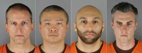 Minneapolis police Derek Chauvin, Tou Thao, J. Alexander Kueng, Thomas Lane