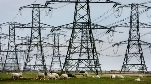 A generic shot of power lines