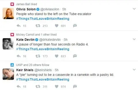 Twitter Things that leave Britain reeling tweets