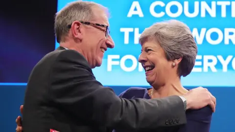 Getty Images Philip and Theresa May 2017 Conservative conference