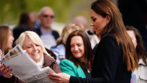 PA Media Kate at Aberfan 28/04/23