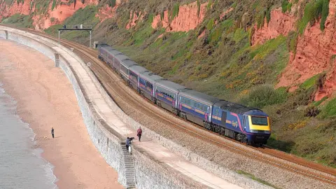 Getty Images Great Western train on route between London and Cornwall